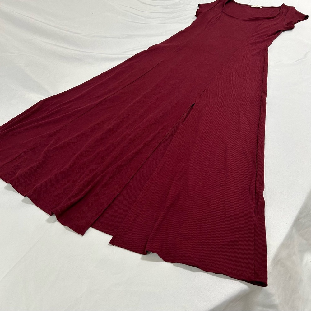 SOZY Burgundy Maxi Dress size 10 - Picture 5 of 9